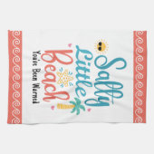 Linge De Cuisine Funny Salty Little Beach Customizable (Horizontal)