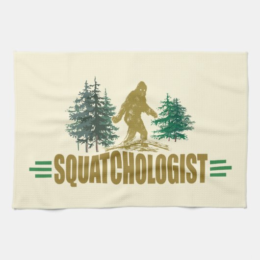 Linge De Cuisine Funny Sasquatch, Bigfoot (Horizontal)