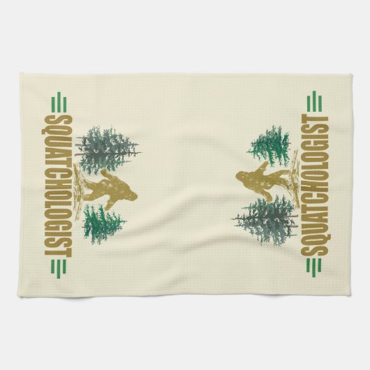 Linge De Cuisine Funny Sasquatch, Bigfoot (Horizontal)