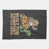 Linge De Cuisine Funny Sloth Riding Turtle (Horizontal)