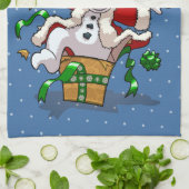 Linge De Cuisine Funny Snowman Merry Christmas Surprise Cartoon (Plié)