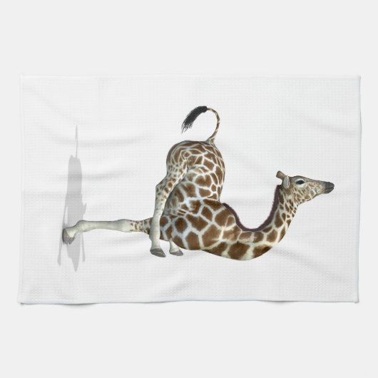 Linge De Cuisine Funny Sporty Giraffe (Horizontal)