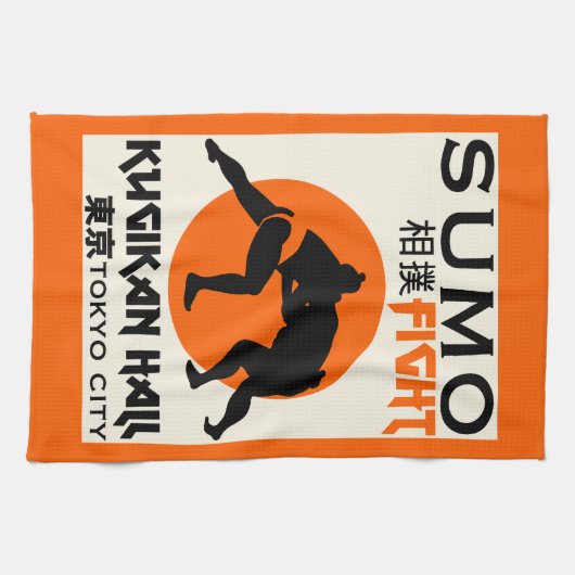 Linge De Cuisine Funny Sumo Wrestler (Horizontal)