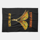 Linge De Cuisine Funny Taco Lover Stop Staring (Horizontal)