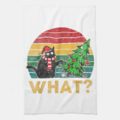 Linge De Cuisine Funny Ugly Sweet de Noël Chemise Naughty Chat San (Vertical)