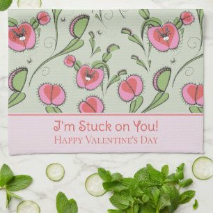 Linge De Cuisine Funny Valentine's Day Vénus Flytrap Plante