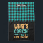 Linge De Cuisine Funny What's Cuisine Good Look Personnalisé<br><div class="desc">Drôle et serviette de cuisine cool pour rendre la cuisine plus amusante. Cadeau personnalisé pour la famille et les amis qui aiment la cuisine, la cuisson et essayer une nouvelle recette dans la cuisine. Customisez le libellé qui convient à votre occasion. Vous pouvez utiliser l'outil de conception pour modifier davantage...</div>
