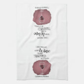 Linge De Cuisine Funny Wine Saying Quote Rescued From Bottle (Vertical)