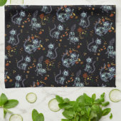 Linge De Cuisine Furever les amis Éffrayant Ghost Cats (Plié)