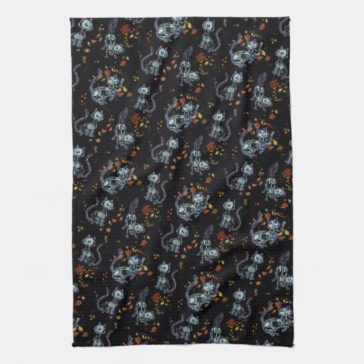 Linge De Cuisine Furever les amis Éffrayant Ghost Cats (Vertical)