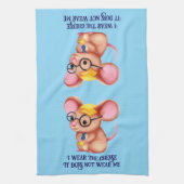 Linge De Cuisine Furry Cheese Man Business Mouse Tie Glasses Nerdy (Vertical)