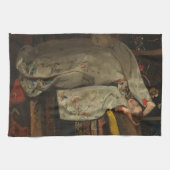Linge De Cuisine G.H. Breitner, fille dans un kimono blanc - (Horizontal)