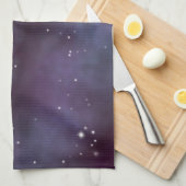 Linge De Cuisine Galaxie mystique de Violet Dusty (Quart Plié)