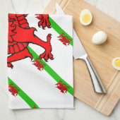 Linge De Cuisine Gallois barre le drapeau (Quart Plié)