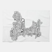 Linge De Cuisine Gallois Slang Word Art Map (Horizontal)
