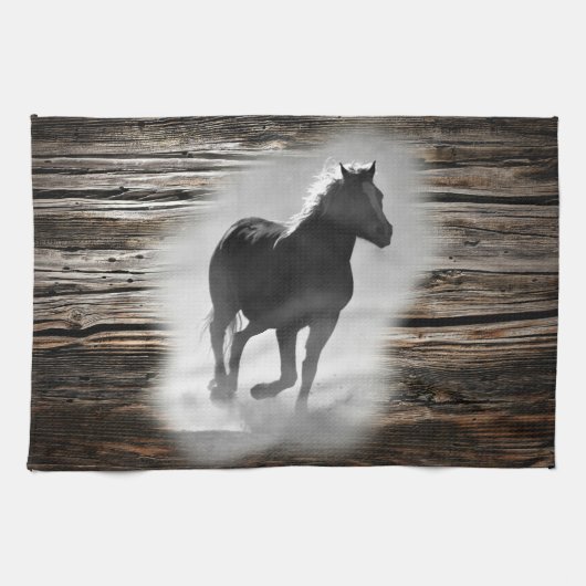 Linge De Cuisine Galloping de Wild Horse (Horizontal)