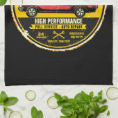 Linge De Cuisine Garage de voiture classique rouge rapide 1967 pers (Plié)