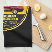 Linge De Cuisine Garage de voiture classique rouge rapide 1967 pers (Quart Plié)