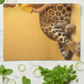 Linge De Cuisine garçon et jaguar (Plié)