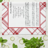 Linge De Cuisine Garde de recettes familiales Noël (Plié)