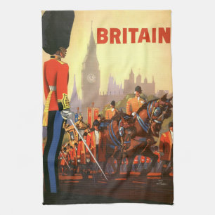 Linge De Cuisine Garde royale britannique vintage du roi Grande-Bre