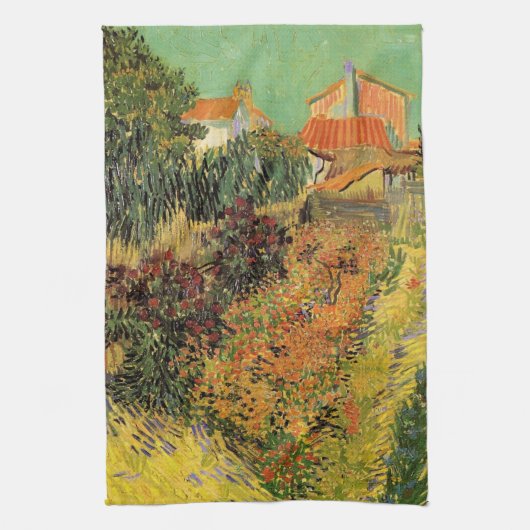 Linge De Cuisine Garden Behind a House par Vincent van Gogh (Vertical)