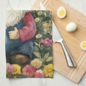 Linge De Cuisine Garden Gnome (Quart Plié)