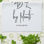 Linge De Cuisine Gardener distrait Boho Blue Floral mignon Plante (Plié)