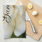 Linge De Cuisine Gardénia 2 blanc pur (Quart Plié)