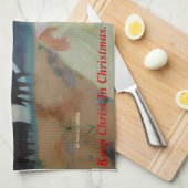 Linge De Cuisine Garder le Christ à Noël (Quart Plié)