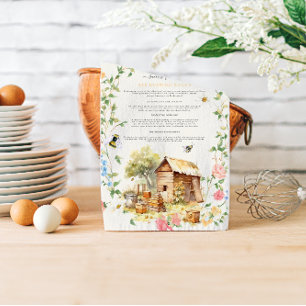 Linge De Cuisine Garder les abeilles   Monogramme rustique de ferme