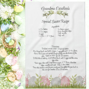 Linge De Cuisine Garder Recette Cadeau Aquarelle Aquarelle OEufs de