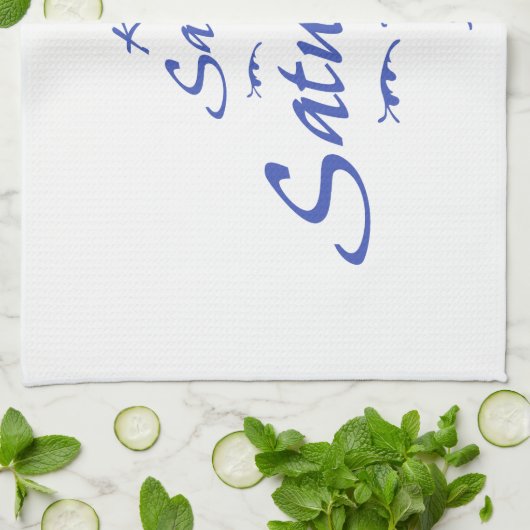 Linge De Cuisine Garder Saturne en Saturne (Plié)