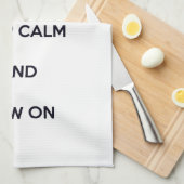 Linge De Cuisine Gardez le calme et coupez sur (Quart Plié)