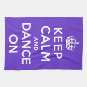 Linge De Cuisine Gardez le calme et dansez dessus (Horizontal)