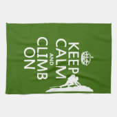 Linge De Cuisine Gardez le calme et élevez-vous sur (la couleur (Horizontal)