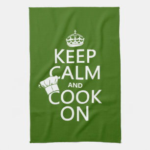 Linge De Cuisine Gardez le calme et faites cuire dessus