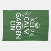 Linge De Cuisine Gardez le calme et le jardin dessus - toutes les (Horizontal)