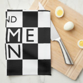 Linge De Cuisine GARDEZ LE CALME ET LE JEU SUR - Échecs (Quart Plié)