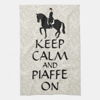 Linge De Cuisine Gardez le calme et le Piaffe sur le dressage