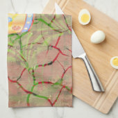Linge De Cuisine Gardez-le simple : Cracked Earth Royal Clarity Art (Quart Plié)