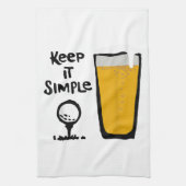 Linge De Cuisine Gardez-le Simples Funny Golf Bière (Vertical)