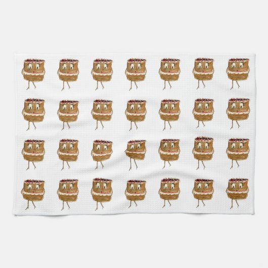 Linge De Cuisine Gâteau au chocolat de la Forêt Noire (Horizontal)