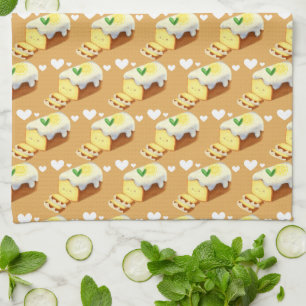 Linge De Cuisine Gâteau au citron avec glaçage
