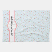 Linge De Cuisine Gâteau Confetti ・ Crème Bleue Frosting (Horizontal)