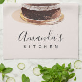 LINGE DE CUISINE GÂTEAU DE FRUITS BLEUS PATISSERIE CUPCAKE CHEF BAK (Plié)