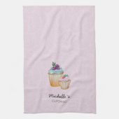 Linge De Cuisine Gâteaux Et Fruits Aquarelle Mignons (Vertical)