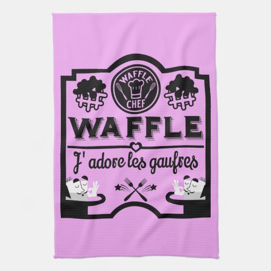 Linge De Cuisine gaufres de Belgique (Vertical)