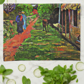 Linge De Cuisine Gauguin - Route à Tahiti, 1891 (Plié)