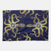 Linge De Cuisine Gears Steampunk Octopus Kraken (Horizontal)